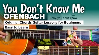 You Dont Know Me • Ofenbach Guitar Tutorial Original Chords Guitar Lessons for beginners [upl. by Genaro]