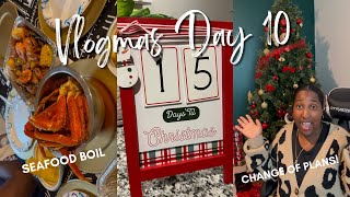 Vlogmas 2024  Day 10  Rich amp Expensive Christmas Meal … Fail  Seafood Boil lol [upl. by Abramson]