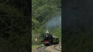 Bundesbahn Dampflok 23 058 auf der Geislinger Steige shorts [upl. by Norted]