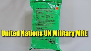 Tasting United Nations UN Military MRE Combat Ration Pack Meal Ready to Eat  24 Hour Ration [upl. by Gentille]