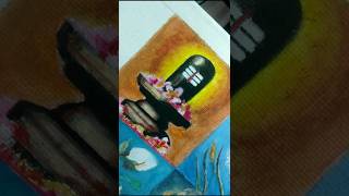 Shivan lingam Shivan linga newsong canvas painting painting lordshiva lingam [upl. by Aldo]