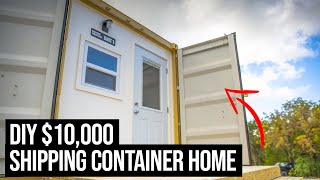 Check out my 10000 SHIPPING CONTAINER HOME  20ft Shipping Container Home Tour [upl. by Nedroj438]