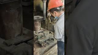 Cylindrical refractory brick production process [upl. by Lipsey113]