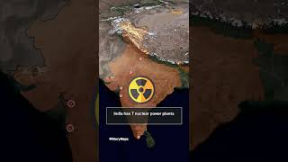 All the Nuclear Power Plants in India ☢ Mapchic [upl. by Platto]