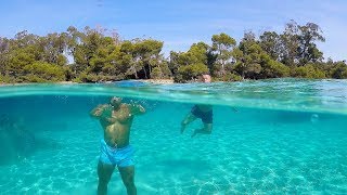 ILE SAINTE MARGUERITE  ILES DE LERINS  CANNES COTE DAZUR ➤➤➤ Clearest Waters in South of France [upl. by Eixel]