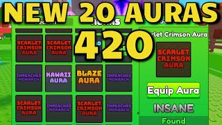 How to Get ALL 20 NEW AURAS in FIND THE AURAS 420 Roblox [upl. by Goodrow]