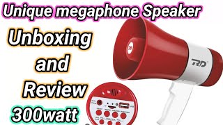 How to Use Megaphone Speaker Unboxing amp ReviewMegaphone Speaker Me Recording Kaise Karemegaphone [upl. by Natsirc404]