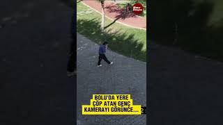 Boluda yere çöp atan genç ceza almaktan son anda kurtuldu [upl. by Benilda179]