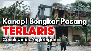 Kanopi Bongkar Pasang  Laris Manis Cocok Untuk Angkringan [upl. by Teerpnam]