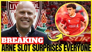 🛑URGENT NOW SLOT PROMOTES LIVERPOOLS BRILLIANT PROSPECT TO THE FIRST TEAM  LIVERPOOL NEWS TODAY [upl. by Ahsieyk]