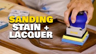 Sanding and Painting Stained and Lacquered Cabinet Doors [upl. by Irianat826]