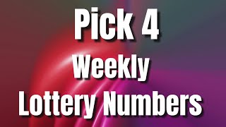 Pick 4 Lottery Number Weekly Suggestions for November 5  November 11 [upl. by Puglia372]