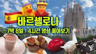 🇪🇸 스페인 바르셀로나 여행 브이로그 7박 8일 몰아보기 4시간 영상  Spain Barcelona Travel Vlog [upl. by Iorio797]