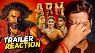 ARM Hindi  Trailer REACTION  Tovino T Krithi S  Jithin Laal  AA Films [upl. by Elkcim]