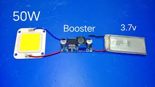 50w powerful led light using xl6009 boost converter [upl. by Nybbor]