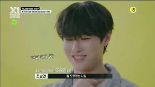 X1 How member thinks about Cho Seungyoun eng sub [upl. by Nnylaehs]