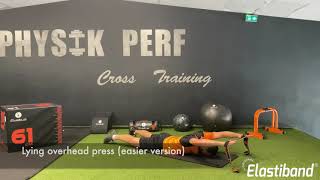 Exercise 8  Lying overhead press with Elastiband® English version [upl. by Afnin]