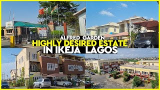 LAGOS NIGERIA  SECURE ESTATE IN LAGOS  ALFRED GARDEN IKEJA  HIGHLY DESIRED ESTATE ON THE MAINLAND [upl. by Leicester]