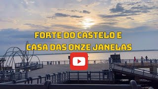 ponto histórico em belémPA Casa das onze janelas e o forte do castelo [upl. by Arym426]