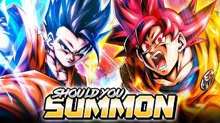 Dragon Ball Legends SHOULD YOU SUMMON FOR LF ULTIMATE GOHAN amp LF SSJ GOD GOKU [upl. by Drogin]