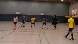 Futsal Training Speed Coordination Acceleration Ball Possession Keeper I HSRW Kleve [upl. by Ettelloc]