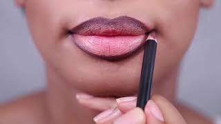 Gloss amp Lip Liner Application [upl. by Nolitta]