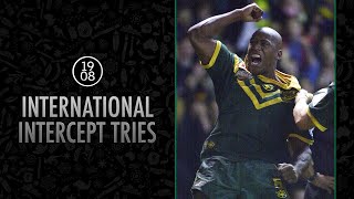 International Intercept Tries  NRL Throwback  Sailor Pearce Ettingshausen amp more [upl. by Ahsekan]