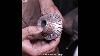 Restoration of Truck Starter Motor Armature Part 2 [upl. by Akkimat]