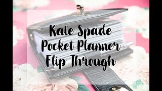 Kate Spade Pocket Planner Flip Through  April 2019 [upl. by Koffler]