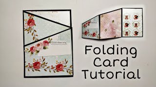 Zig Zag Fold Card Tutorial  How to Make [upl. by Eggett242]