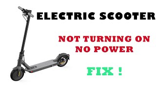 ELECTRIC SCOOTER NOT TURNING ON SOLUTION [upl. by Ataynik446]