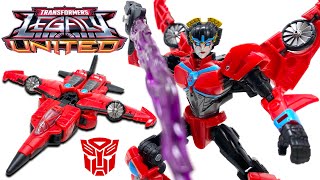 Transformers LEGACY United Deluxe Class WINDBLADE Cyberverse Universe Review [upl. by Annirok110]