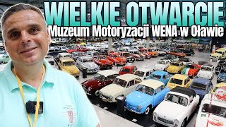 OTWARCIE Muzeum Motoryzacji Wena w Oławie  Ponad 300 samochodów i niesamowity dział ŻYCIE W PRL [upl. by Nahij]