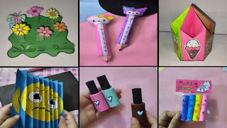 Diy paper craft ideas Miniature craft How to make School hacks Easy craft  Mini craft [upl. by Arte]