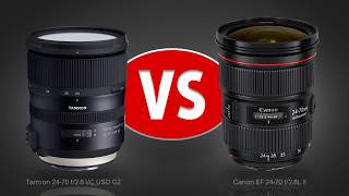 Lens Comparison Tamron 2470 f28 G2 vs Canon 2470 f28 L II Corrected [upl. by Aldos581]