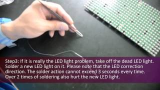 Replace a Bad SMD LED Light on LED PCB Board [upl. by Neyud877]