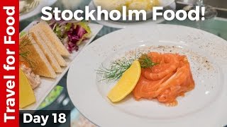 Swedish Food in Stockholm MeltInYourMouth Dill Cured Salmon [upl. by Alyhs]