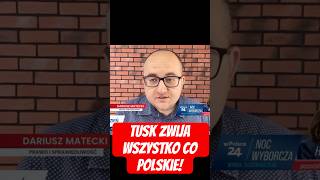 Dariusz Matecki Tusk zwija wszystko co polskie TelewizjawPolsce24 [upl. by Ansela]