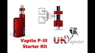 Vaptio PIII Starter Kit  60 3000mAh Beginner Kit [upl. by Nilecoj881]