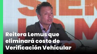 Reitera Lemus que eliminará costo de Verificación Vehicular  Jalisco Noticias [upl. by Cappello]