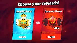 Mega Gifts😳 Which One🤔 Demonic or Angelic Drops  Brawl Stars [upl. by Dorolice]