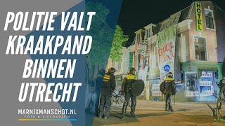 Politie valt kraakpand binnen in Utrecht  Marnix Manschot Foto en videografie [upl. by Owades]