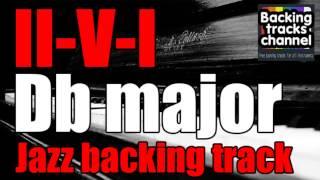 Jazz Backing Track  IIVI  Db major [upl. by Kafka]