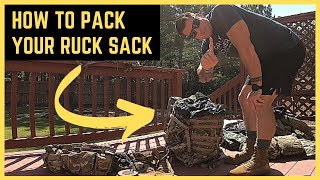 How to Pack Your Ruck Sack Like a Pro  US Army Soldier Skills [upl. by Aduh]