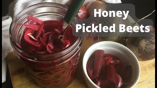 Honey Pickled Beets  Super Easy No Canning [upl. by Eiramaliehs]