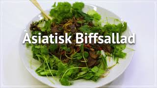 Asiatisk biffsallad – ”Mycket gott med lite fett” [upl. by Atteynad]