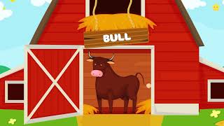 Learn Farm animals for kids  Farm Animals Names amp Sounds [upl. by Mulcahy141]