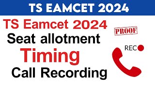 ts eamcet seat allotment 2024 today  ts eamcet seat allotment 2024 date and time [upl. by Emoraj]