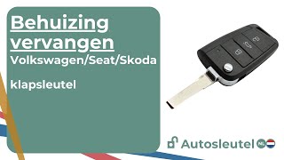 Volkswagen Skoda Seat klapsleutel overzetten van elektronica en transponder [upl. by Lavotsirc552]