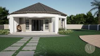 2 Bedroom Rondavel House Plan MYP R003 1S [upl. by Fionnula]